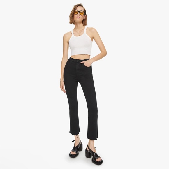 MOTHER Denim - MOTHER The Hustler Ankle Fray in Not Guilty